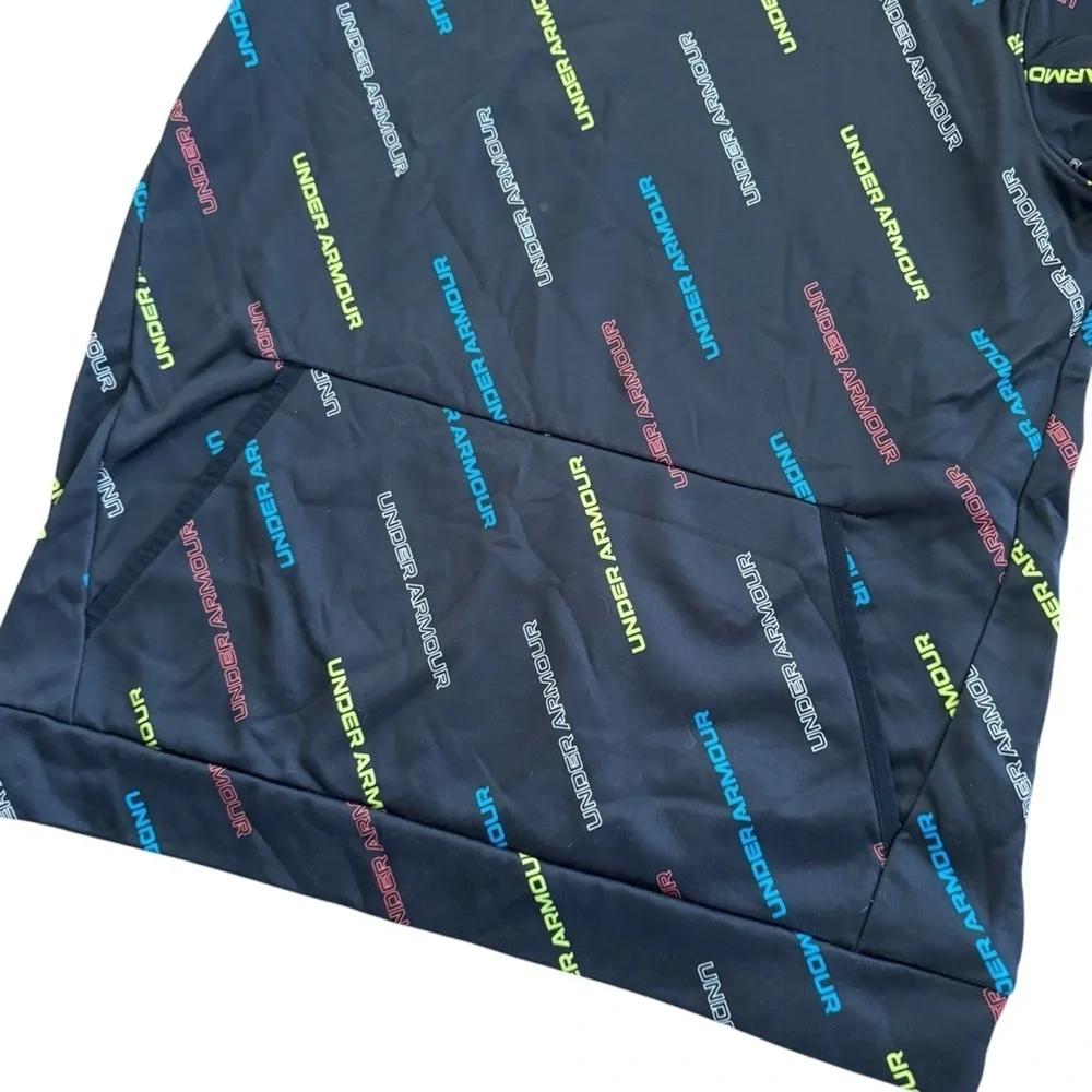 Under Armour Fleece Printed Hoodie Sweatshirt Kangaroo pocket Young Boys XL